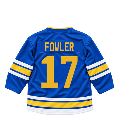 St. Louis Blues jersey keychain — Cam Fowler #17. Exact saved player artwork preview.