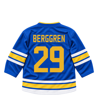 St. Louis Blues jersey keychain — Jonatan Berggren #29. Exact saved player artwork preview.