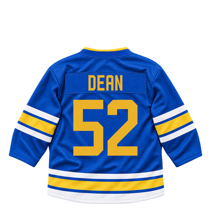 St. Louis Blues jersey keychain — Zach Dean #52. Exact saved player artwork preview.