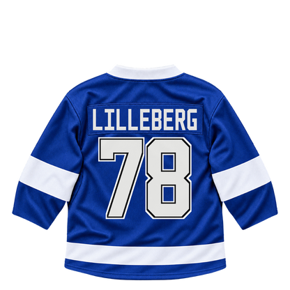 Tampa Bay Lightning jersey keychain — Emil Lilleberg #78. Exact saved player artwork preview.