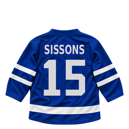 Toronto Maple Leafs jersey keychain — Colton Sissons #15. Exact saved player artwork preview.