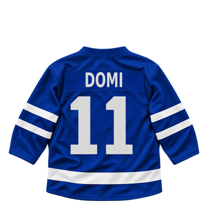Toronto Maple Leafs jersey keychain — Max Domi #11. Exact saved player artwork preview.