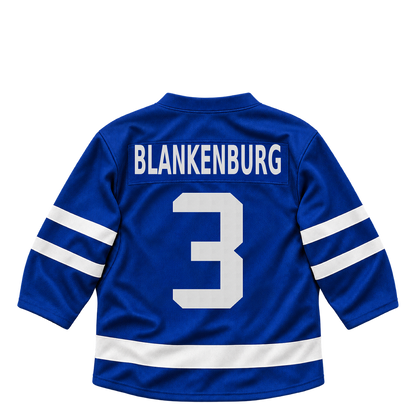 Toronto Maple Leafs jersey keychain — Nick Blankenburg #3. Exact saved player artwork preview.