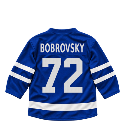 Toronto Maple Leafs jersey keychain — Sergei Bobrovsky #72. Exact saved player artwork preview.