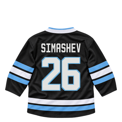 Utah Mammoth jersey keychain — Dmitri Simashev #26. Exact saved player artwork preview.
