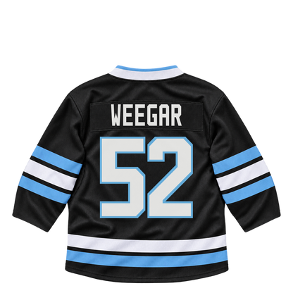 Utah Mammoth jersey keychain — MacKenzie Weegar #52. Exact saved player artwork preview.
