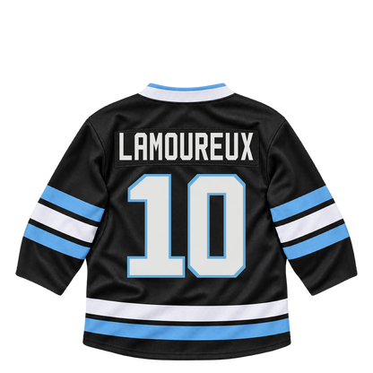 Utah Mammoth jersey keychain — Maveric Lamoureux #10. Exact saved player artwork preview.
