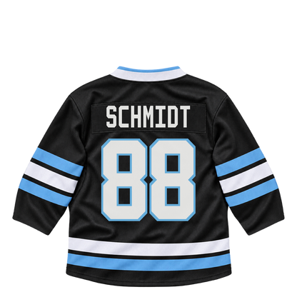 Utah Mammoth jersey keychain — Nate Schmidt #88. Exact saved player artwork preview.