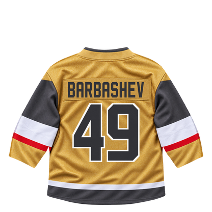 Vegas Golden Knights jersey keychain — Ivan Barbashev #49. Exact saved player artwork preview.