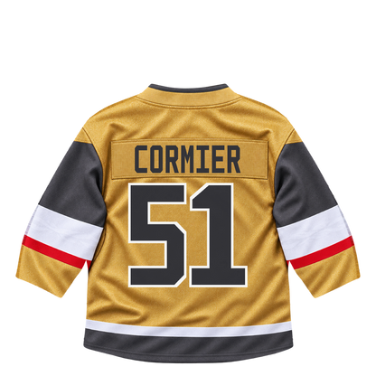 Vegas Golden Knights jersey keychain — Lukas Cormier #51. Exact saved player artwork preview.