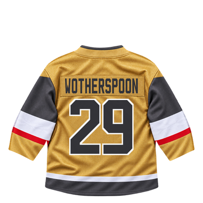 Vegas Golden Knights jersey keychain — Parker Wotherspoon #29. Exact saved player artwork preview.