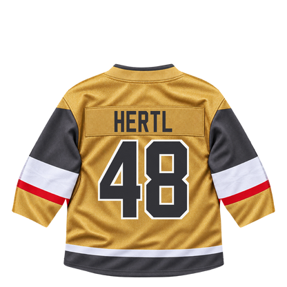 Vegas Golden Knights jersey keychain — Tomas Hertl #48. Exact saved player artwork preview.