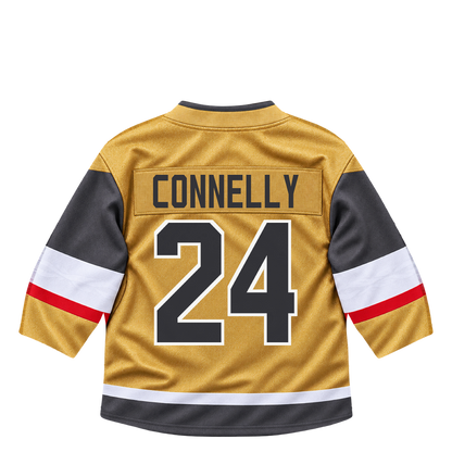 Vegas Golden Knights jersey keychain — Trevor Connelly #24. Exact saved player artwork preview.