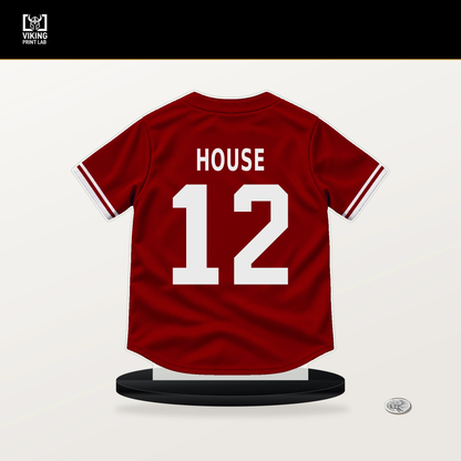 Brady House number 12 Washington Nationals jersey stand with included black base.