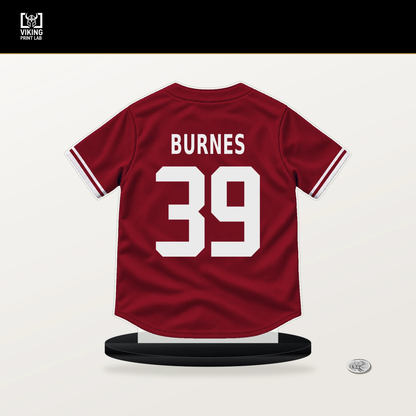 Corbin Burnes number 39 Arizona Diamondbacks jersey stand with included black base.