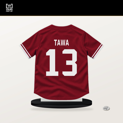 Tim Tawa number 13 Arizona Diamondbacks jersey stand with included black base.