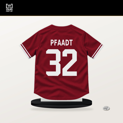 Brandon Pfaadt number 32 Arizona Diamondbacks jersey stand with included black base.