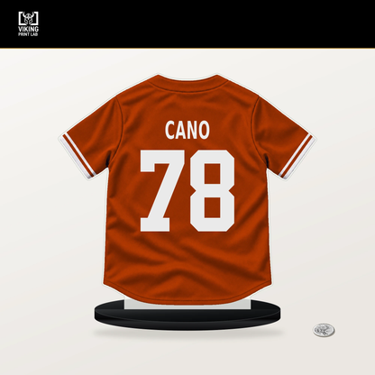 Yennier Cano number 78 Baltimore Orioles jersey stand with included black base.