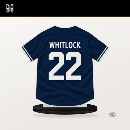 Garrett Whitlock number 22 Boston Red Sox jersey stand with included black base.