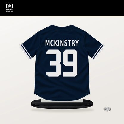 Zach McKinstry number 39 Detroit Tigers jersey stand with included black base.