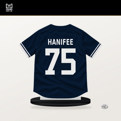 Brenan Hanifee number 75 Detroit Tigers jersey stand with included black base.