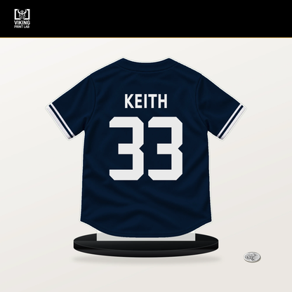 Colt Keith number 33 Detroit Tigers jersey stand with included black base.