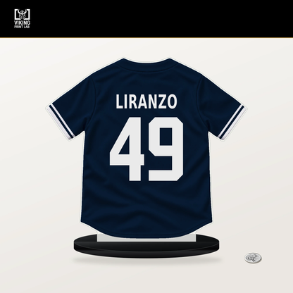 Thayron Liranzo number 49 Detroit Tigers jersey stand with included black base.