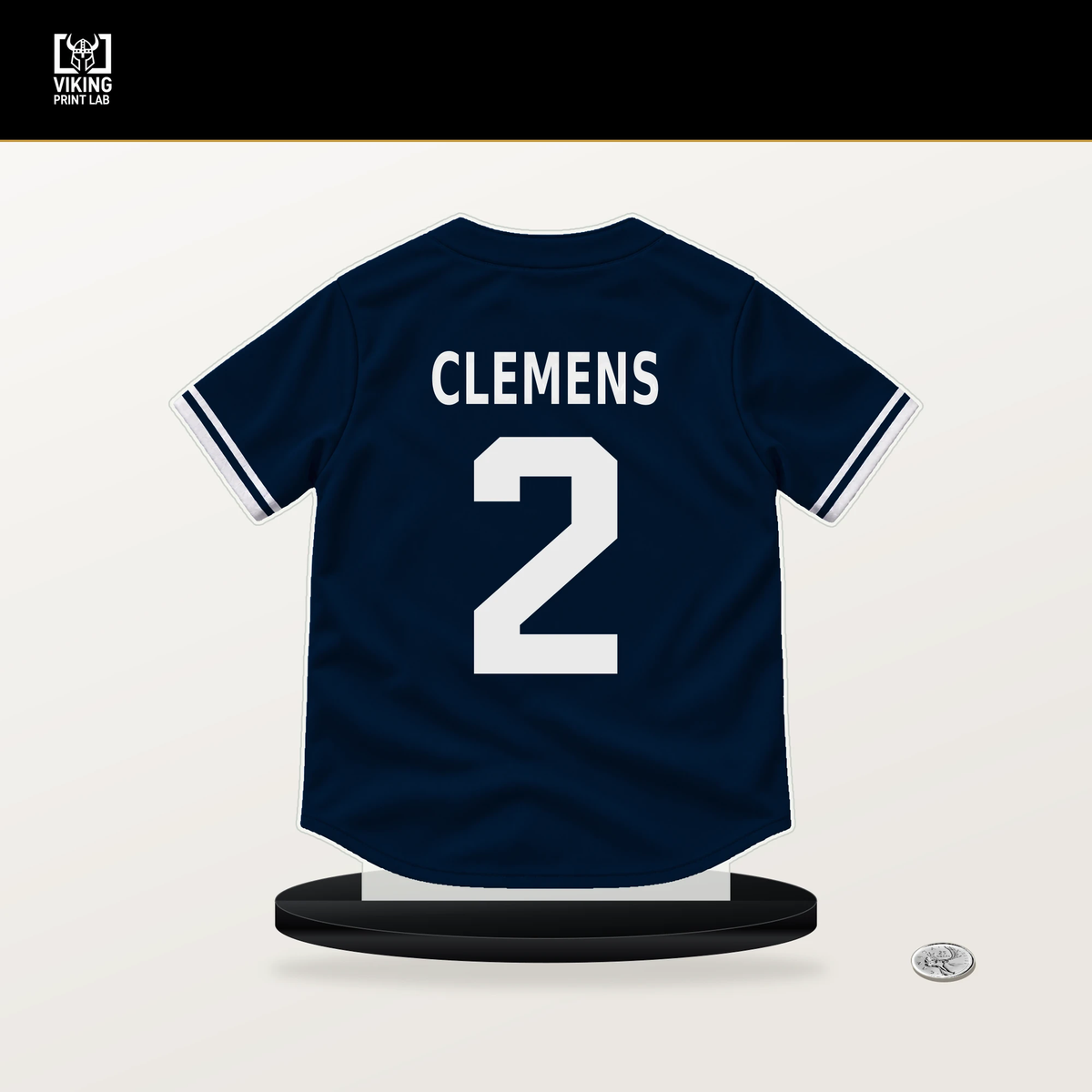 Kody Clemens number 2 Minnesota Twins jersey stand with included black base.
