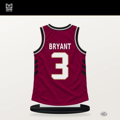 Thomas Bryant number 3 Cleveland Cavaliers jersey stand with included black base.
