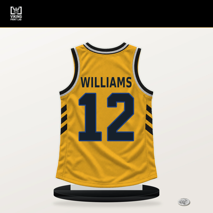 Brandon Williams number 12 Golden State Warriors jersey stand with included black base.