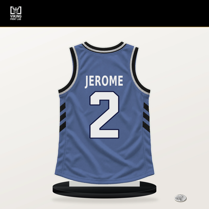 Ty Jerome number 2 Memphis Grizzlies jersey stand with included black base.