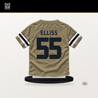 Kaden Elliss number 55 New Orleans Saints jersey stand with included black base.