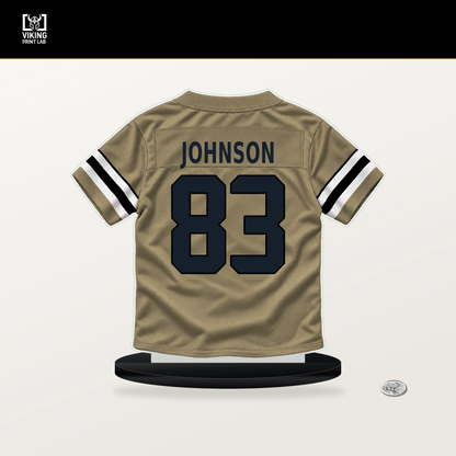 Juwan Johnson number 83 New Orleans Saints jersey stand with included black base.
