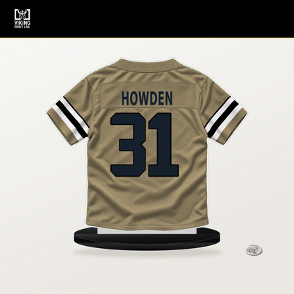 Jordan Howden number 31 New Orleans Saints jersey stand with included black base.