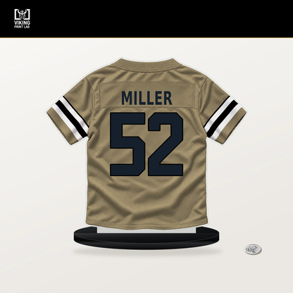 Christen Miller number 52 New Orleans Saints jersey stand with included black base.