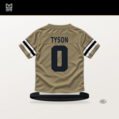 Jordyn Tyson number 0 New Orleans Saints jersey stand with included black base.