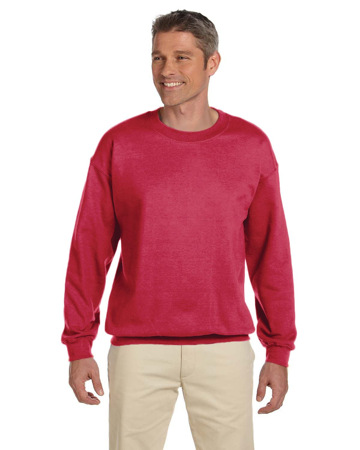 Blank Gildan G180 classic crewneck sweatshirt shown in the supplier catalogue. Custom artwork and placement are confirmed in your digital proof.