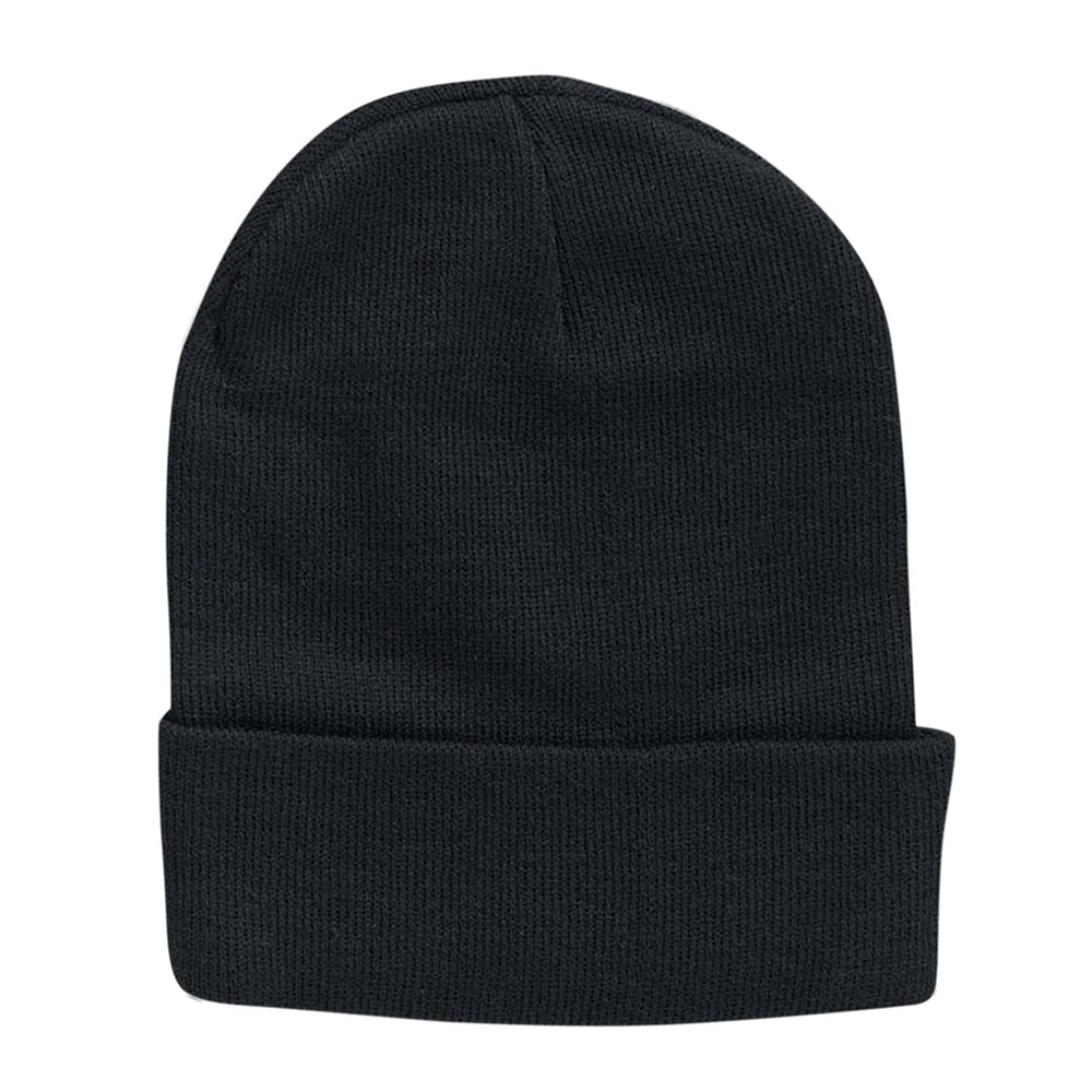 Sportsman SP12 cuffed toque in Black; blank manufacturer product reference, embroidery quoted separately