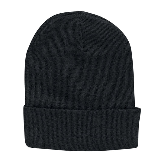 Sportsman SP12 cuffed toque in Black; blank manufacturer product reference, embroidery quoted separately